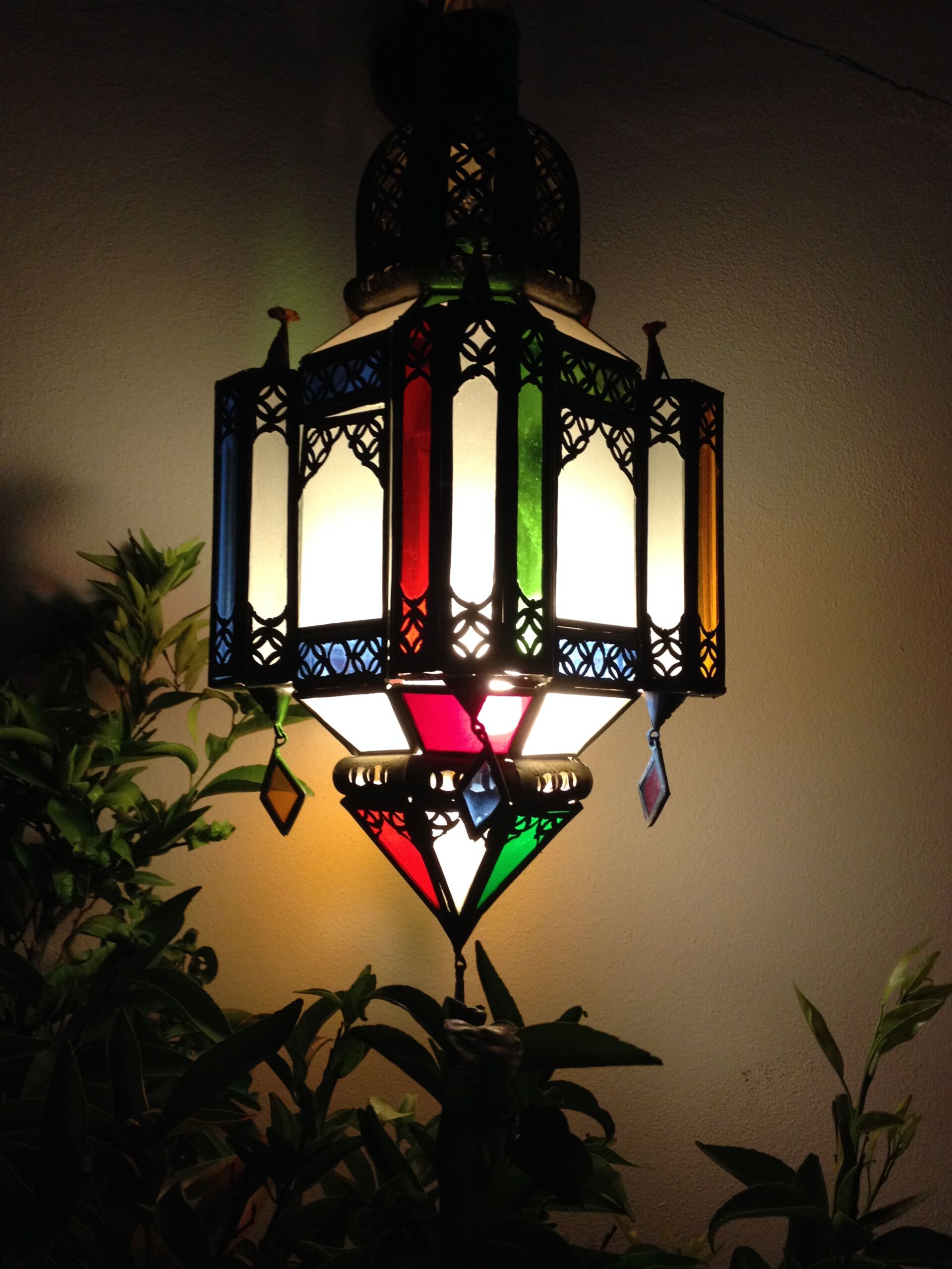 In orientalischer Handwerkskunst gefertigte Lampe