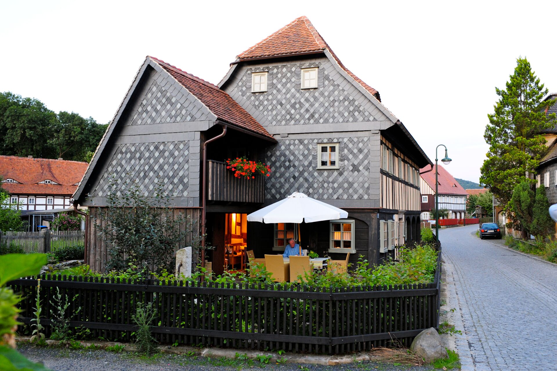 Sommerabend im Inselhaus Großschönau